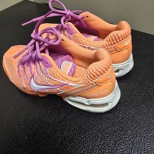 Nike Air Orange and Purple Sneakers